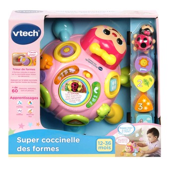 Super coccinelle des formes Rose Apprentissage pour enfant